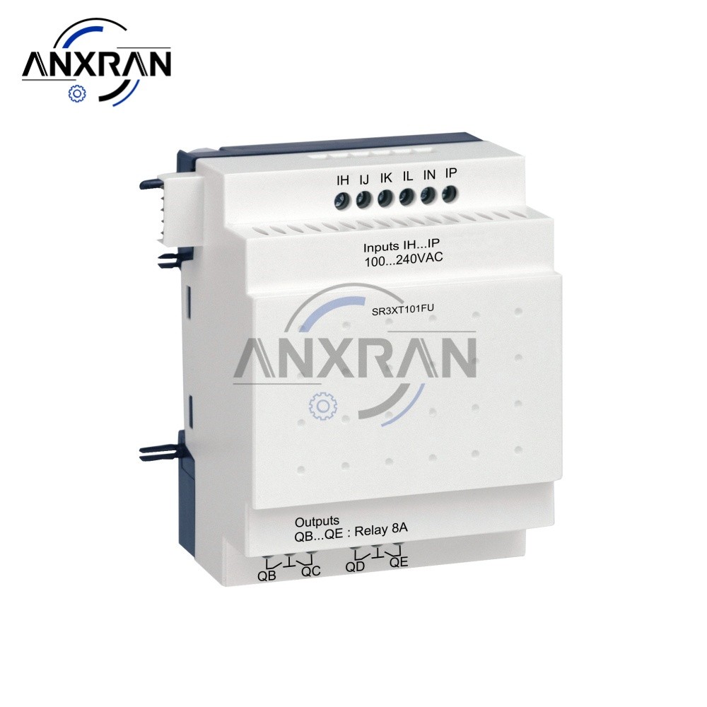 ร้อนสําหรับ Schneider SR3XT101FU Logic Controller โมดูลขยาย Zelio Logic SR3 XT101FU