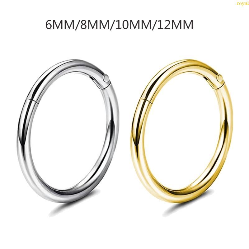 Stainless Steel Seamless Nose Ring Piercing Jewelry Seamless Nose Hoop Ring