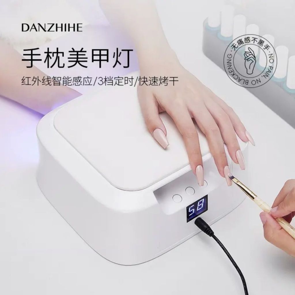 มือทําเล็บโคมไฟส่องไฟทําเล็บเครื่องส่องไฟนําโคมไฟอบยาทาเล็บแห้งเร็วไม่ใช่มือสีดําร้านเล็บโคมไฟแต่งเล