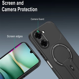 สําหรับOppo A6X A6 Pro X A6T 4G 5G 2025 สีลูกกวาดคาร์บอนไฟเบอร์ผู้ถือแม่เหล็กเคสโทรศัพท์ปลอกOppoA6X OppoA6Proเกราะกันกระแทกป้องกันปกหลัง