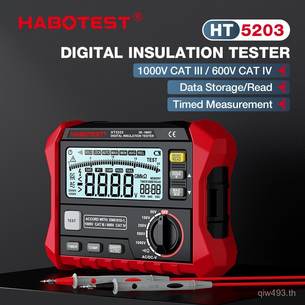 T Tester ความต้านทานผลิตภัณฑ์ใหม่ HT5203 ฉนวนกันความร้อน Huabo WKZW