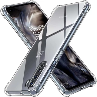 สําหรับ OnePlus Nord OnePlus Z OnePlus 8 Nord 5G AC2001 AC2003 ยืดหยุ่นซิลิโคนเหลวใสกึ่งโปร่งใส Anti-Yellowing ฝาครอบ 4 มุมป้องกันกรณีเยลลี่