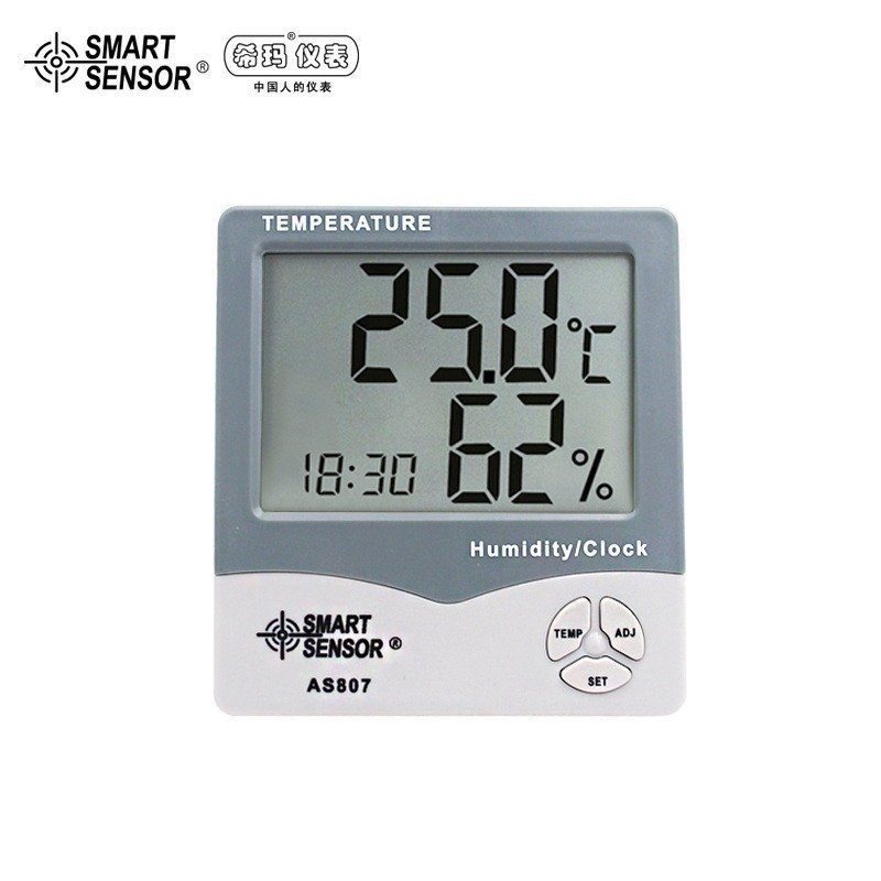 Shima AR807 ในครัวเรือน Thermo-Hygrometer จอแสดงผลดิจิตอล Thermo-Hygrometer ติดผนังอิเล็กทรอนิกส์ดิจ