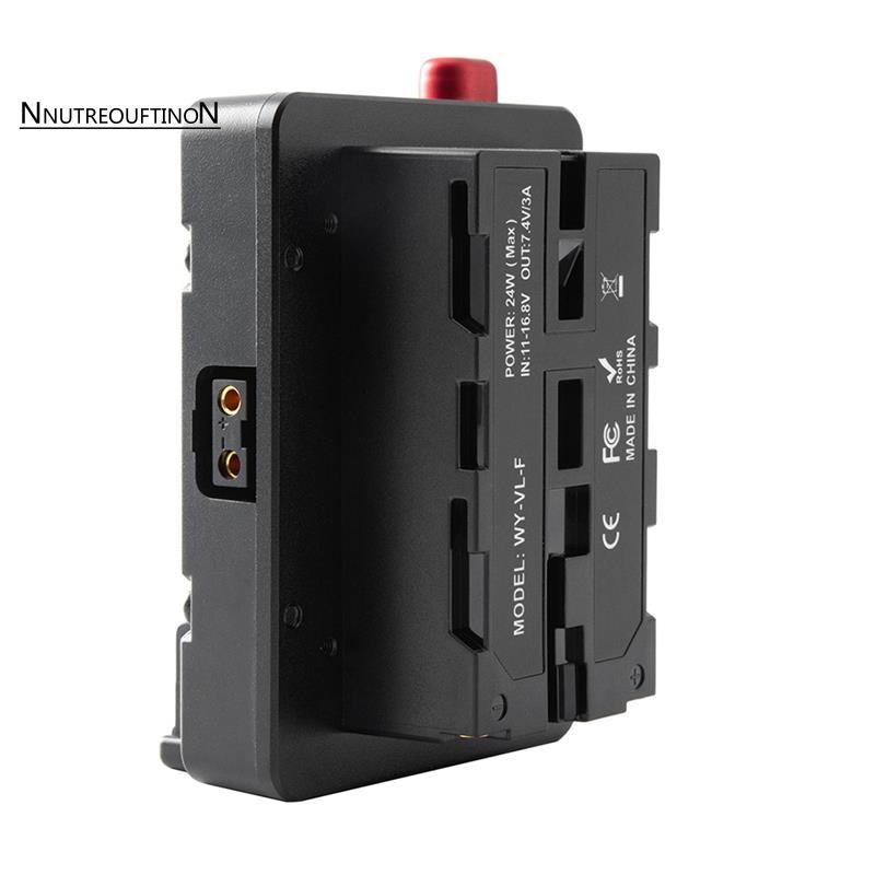 [ขายร้อน N] Power Adapter Mount Plate สําหรับ Mini Nano V/V Mount แบตเตอรี่ NP-F NP-F960 NP-F970,D-T