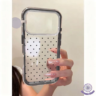 เคสไอโฟน11 แฟชั่นง่ายคลื่นใส 2 in 1 อ่อนสำหรับ IPhone 11 13 15 14 12 17 16 Pro Max 17 16 15 14 Plus 16 15 13 12 14 Pro X