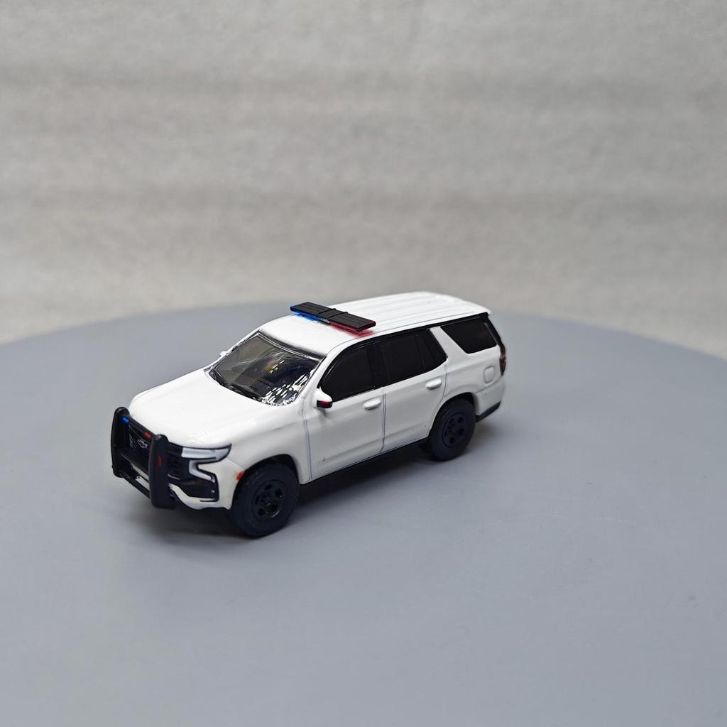[คลังสินค้าพร้อม] ไฟเขียว 1: 64 Thermal Tracking-2022 Chevrolet Tahoe Police Thermal Tracking Car (P