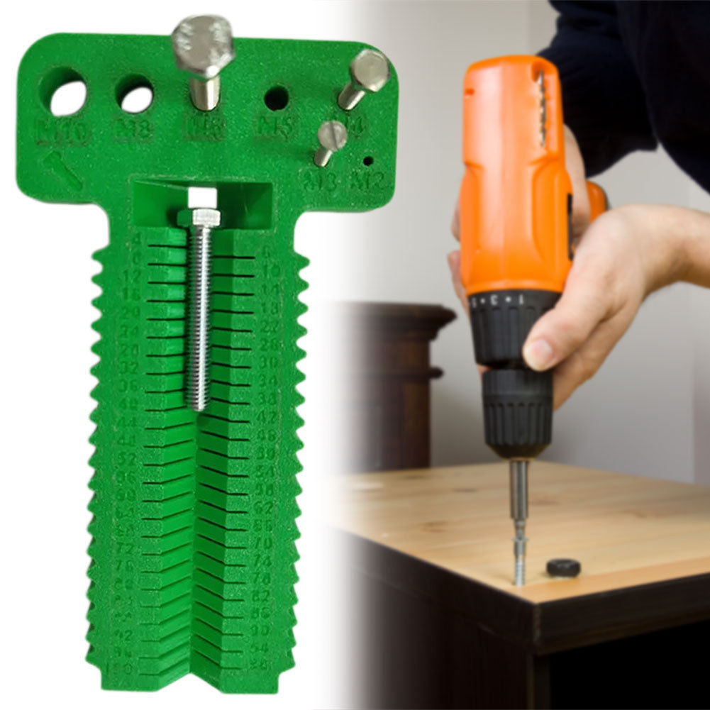 เครื่องมือที่จําเป็นวัดเส้นผ่าศูนย์กลางสกรู M2-M10 สําหรับ DIY, Workshop, และโรงรถ กล่องเครื่องมือขอ