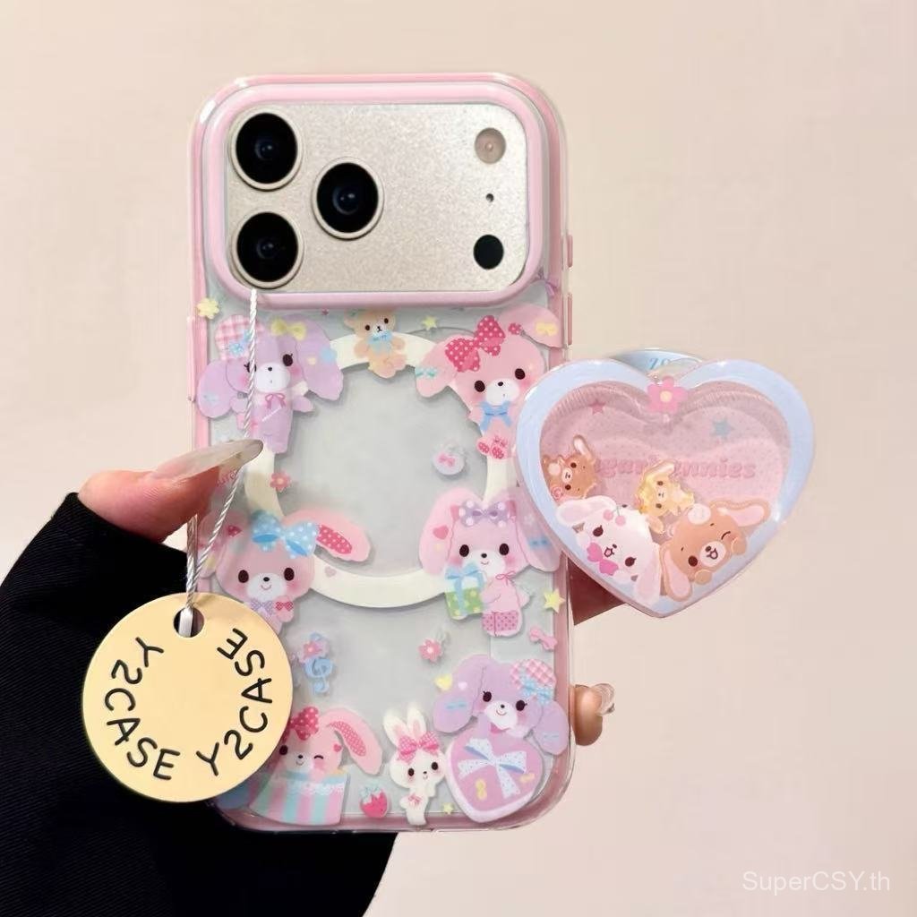 เคสโทรศัพท์ เหมาะสําหรับ iPhone 7 8 X XS XR XSMAX 11 12 13 14 15 16 17 Pro max Plus Love ขนมกระต่ายว