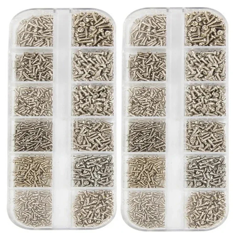 Round Head Self-tapping Screws Set Micro Glasses PC Screws Electronic Small Wood Screws Kit Assortme
