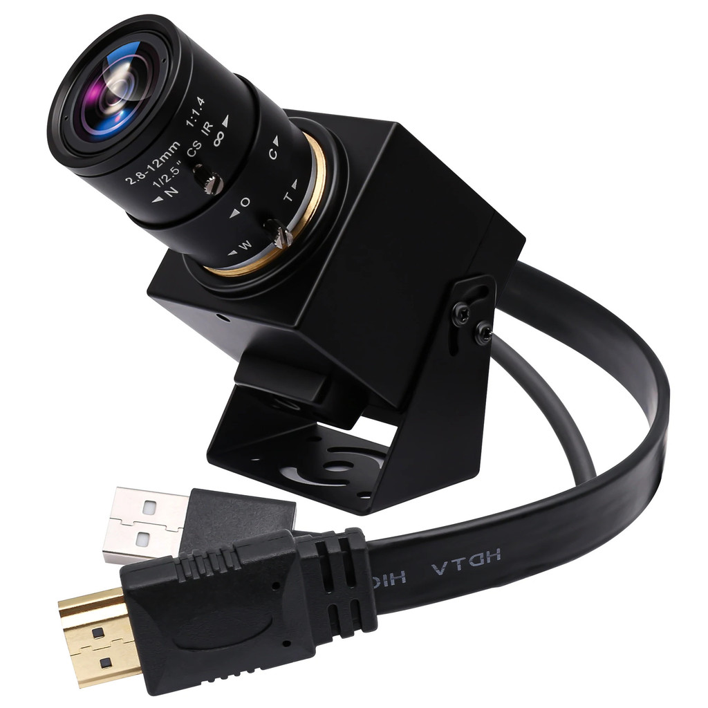 Elp 4k USB Hdmi กล้อง H.264 Mjpeg 30fps 3840*2160 กล้องจุลทรรศน์วิดีโอ USB Imx415 กล้องวงจรปิดอุตสาห