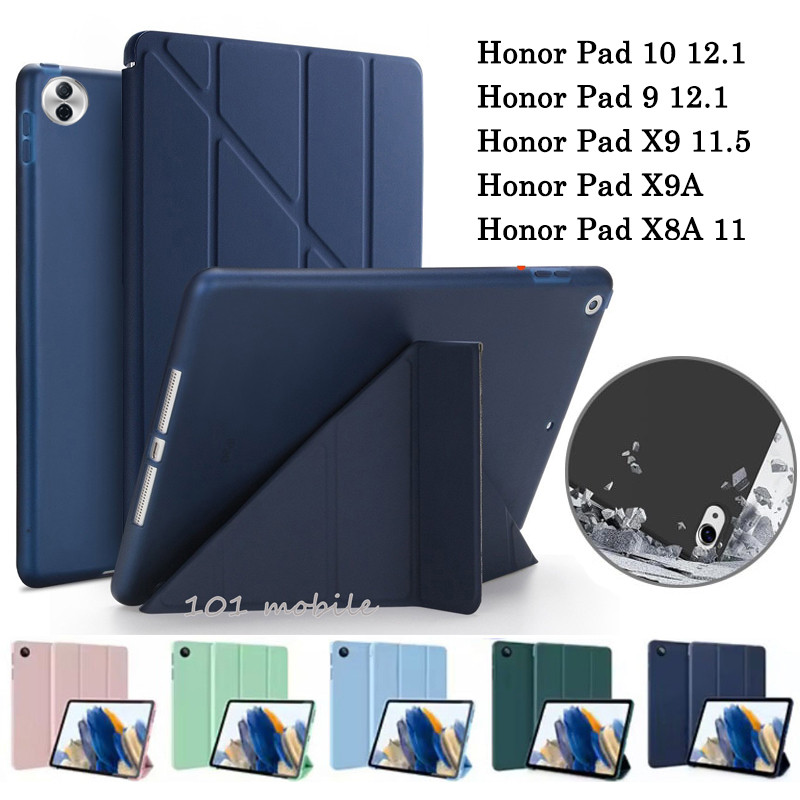005.เคสฝาพับ แกนY สำหรับ HUAWEI Honor Pad 10 12.1 2025 Honor Pad 9 Honor Pad X8a X9a X9  มีช่องใส่ปากกา เคสกันกระแทก