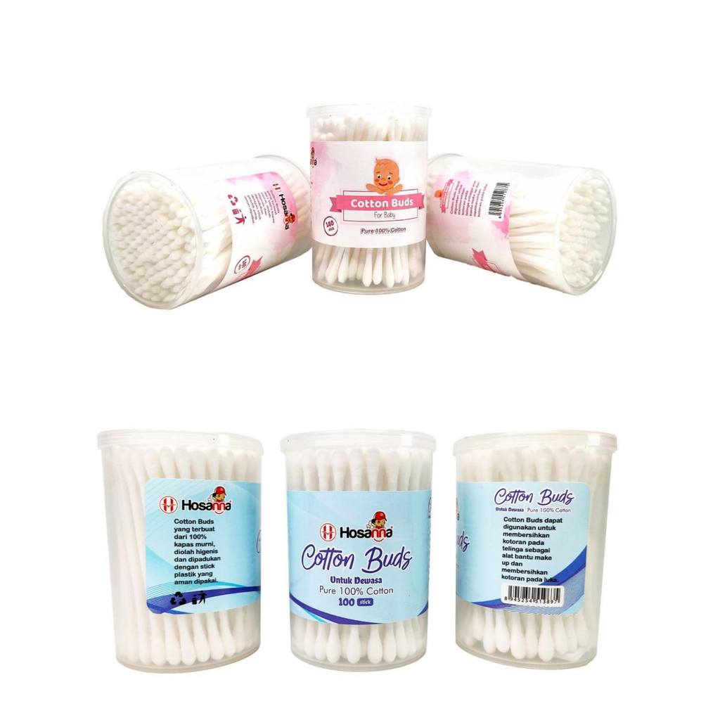 (ONE TUBE) COTTON BUD FOR BABY / COTTONBUD HOSNANA / COTTON BUD สําหรับผู้ใหญ่ในแพ็คหลอด