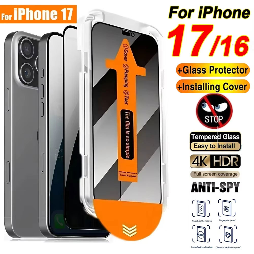 Privacy ฟิล์มกันรอย For iPhone 17 Pro Max 13 16 11 14 15 Air 12 Mini 7 8 Plus X XR XS 6S 17promax 16promax ฟิล์มกระจก
