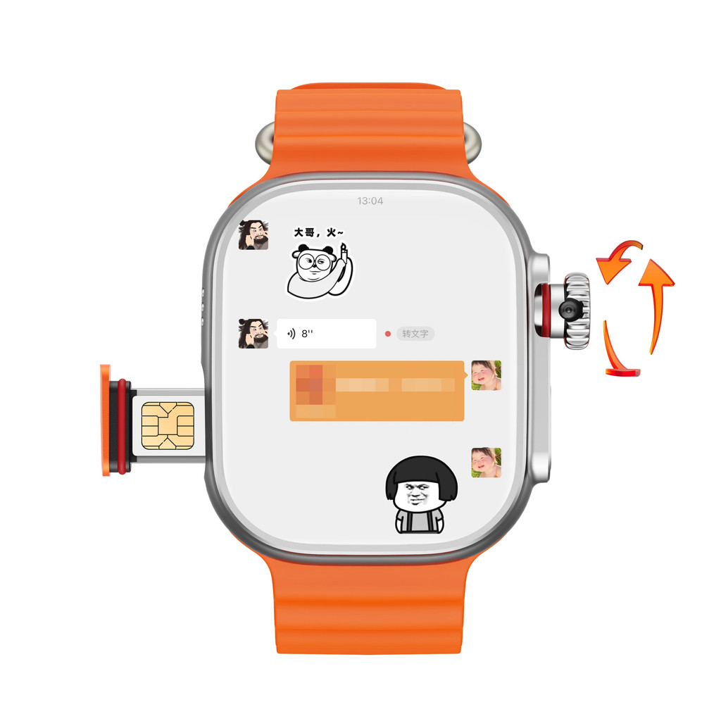 2025 CDS9 Ultra 2 Smartwatch 4G Android ระบบ GPS WIFI เข็มทิศไทเทเนียมกรณี S9 Ultra สมาร์ทนาฬิกาผู้ช