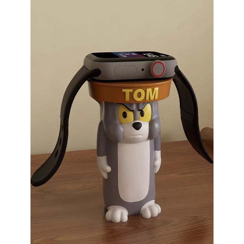 Tom Cat Watch Charging Stand Charging Bracket Desktop Decoration Suitable for imatch Apple S9Huawei 
