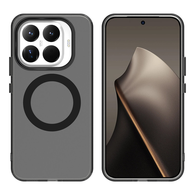 สําหรับ Xiaomi 15T Pro, 15T กรณี ELVEV กันกระแทก TPU Hard PC ผิวรู้สึก Matte ดูด Candy ฝาหลัง