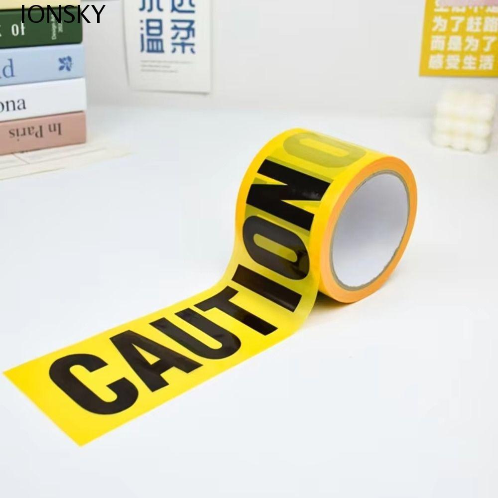 IONSKY Caution Tape, Premium Yellow Bright Yellow Hazard Tape, Danger Bold Letters Bold Black Text R