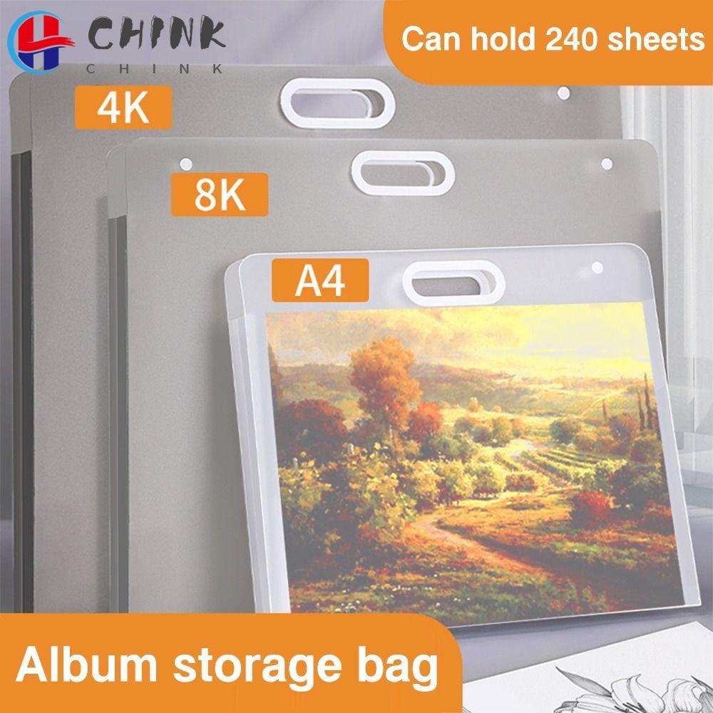 CHINK จิตรกรรมถุงเก็บกระดาษ, 4K/8K/16K A2/A3/A4 แฟ้มโฟลเดอร์, แบบพกพากันน้ํา 4K/8K/16K กระดาษ Organi