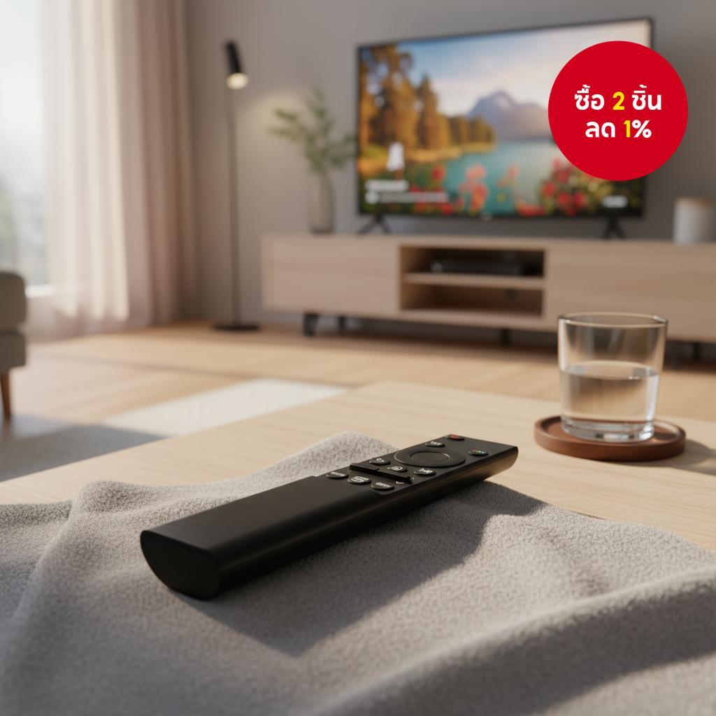 รีโมททีวี Samsung Smart TV ปี 2024 BN59-01358D ใช้ได้กับรุ่น UA50AU7000, UA55AU7000, UA58AU7000, UA6