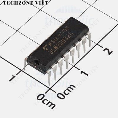 [2 ชิ้น]- ULN2003AG NPN ทรานซิสเตอร์ 7 เอาต์พุต Darlington 50V 0.5A 16-DIP TechZone Viet