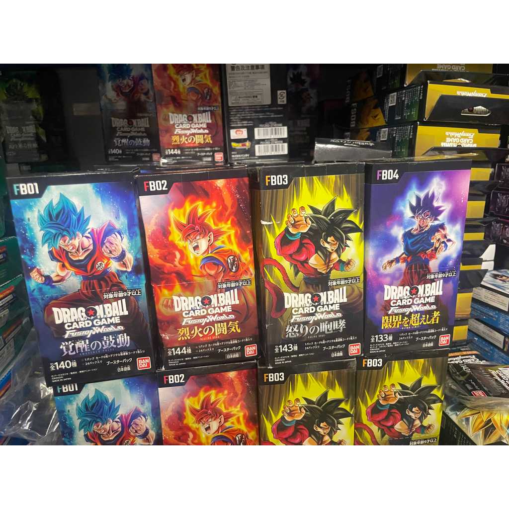 Qun Bandai Dragon Ball tcg fb01 fb02 fb03 fb04 Original Box 24 Packs Japanese Refill Pack Ready Stoc
