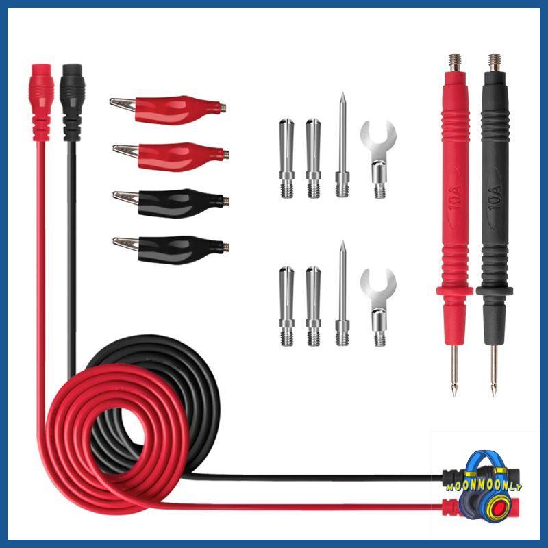 MOON Multitester Leads ยานยนต์มัลติมิเตอร์ Probe คลิปจระเข้ติดตั้งง่าย