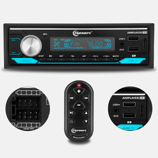 Taramps G2 Amplayer Rádio Automotivo 400W RMS Bluetooth 5.3 SD USB RGB 4 Canais