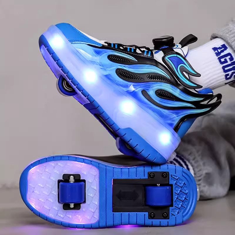 Roller Shoes Girls boys Roller Skates เด็กผู้ใหญ่กีฬากลางแจ้ง Roller Skates รองเท้าล้อที่ถอดออกได้ U