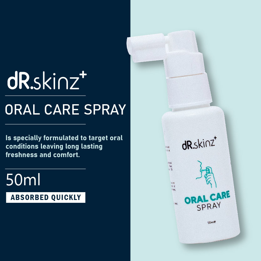 ดร. Skinz+ Oral Care Mouth Spray 50ml - สําหรับ Ulcer Spray, Sore Throat, Mouth Spray, Oral Spray