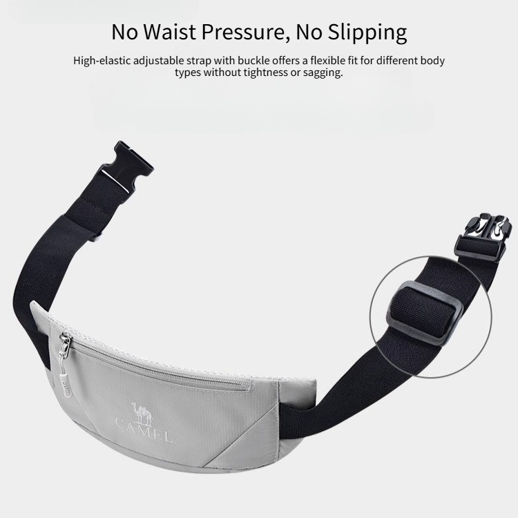 CAMEL CROWN กระเป๋าคาดเอวกีฬา Unisex ปรับได้สําหรับ 63–95 ซม - รูปที่ 5