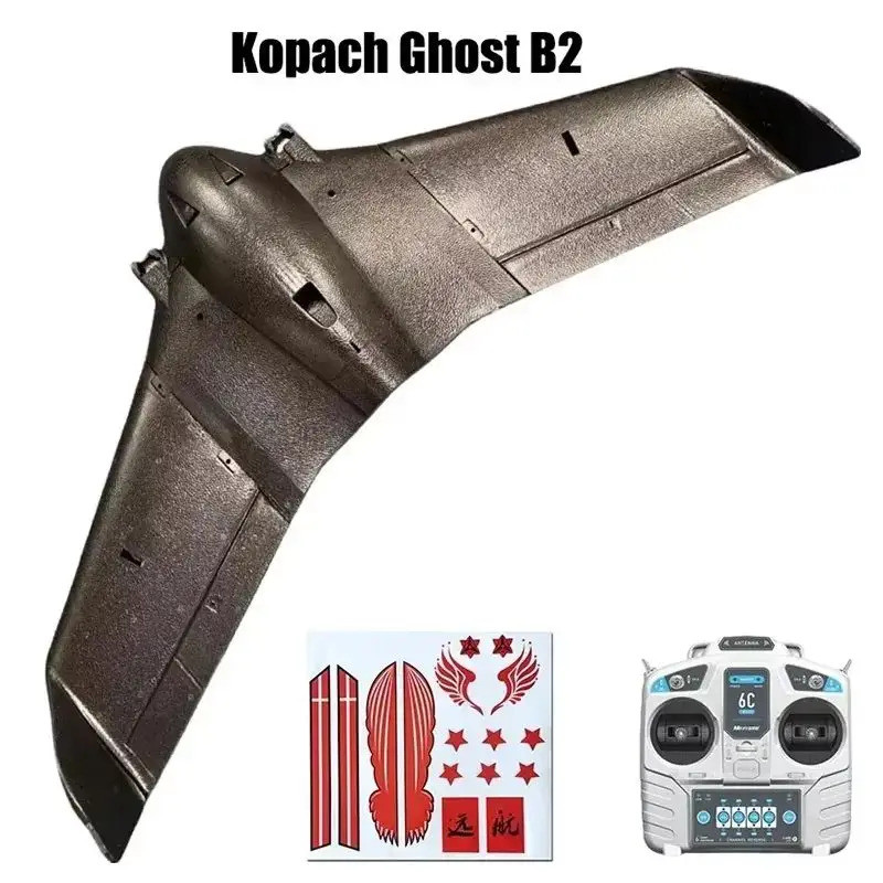 Kopach Ghost B2 Flying Wing 950mm Wingspan Fpv ผ่านปีกคงที่ Epp Delta Wing Ar Wing รีโมทคอนโทรลเครื่