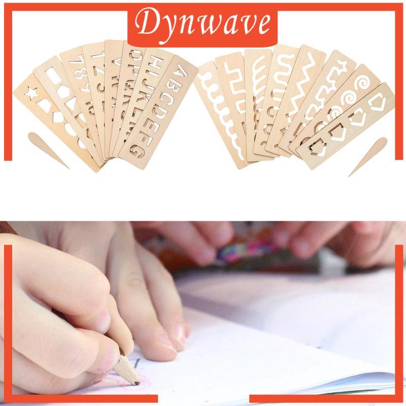 [Dynwave] Wood Tracing Board Pre-Writing Skill Handwriting Aid for Early Childhood Education