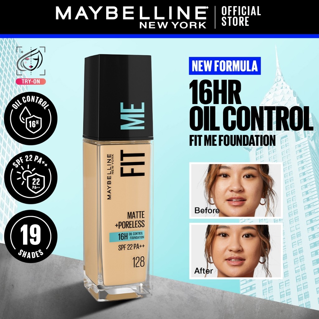 รองพื้น Maybelline Fit Me ขนาด 30 มล. พร้อมเทคโนโลยี AEROGEL