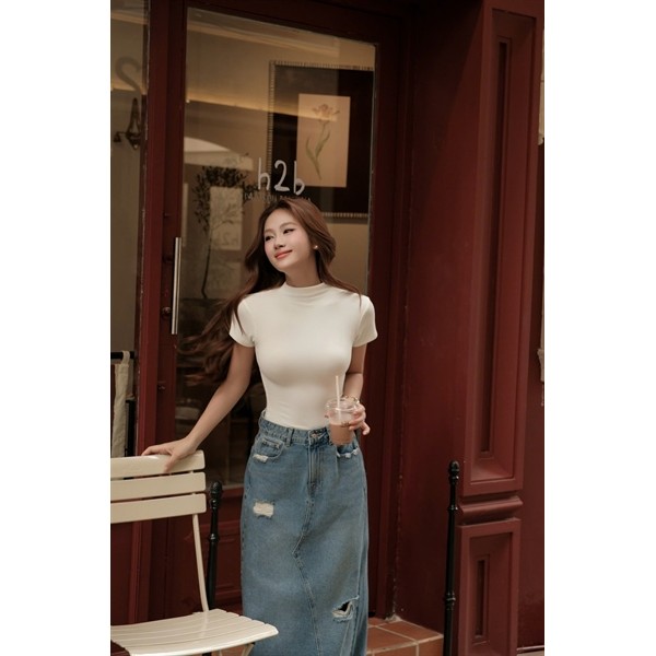 COCOBEBE KADE SKIRT กระโปรงยีนส์ยาว