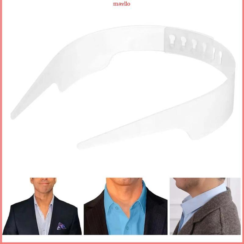 MAVLO ที่มองไม่เห็นชุดเสื้อ COLLAR Stabilizer ปรับ Anti Fold COLLAR สนับสนุนกรอบพลาสติก Stay Holder 