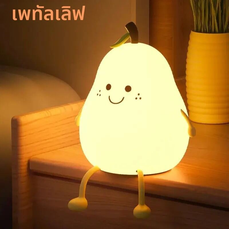 ไฟกลางคืนสัตว์น่ารักแพนด้ากระต่ายเป็ดน่ารักแสงซิลิโคนไฟของขวัญคริสต์มาสเด็ก USB ชาร์จไฟอบอุ่นอ่อนของขวัญวันเกิด - รูปที่ 6