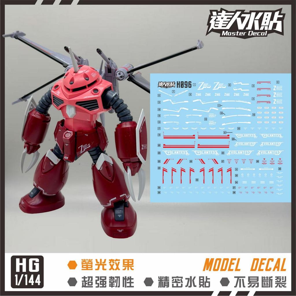 MASTER HG 1/144 Z GOK ZGOK Freedom Ver H096 Water Slide Decal (ไม่รวมชุด)