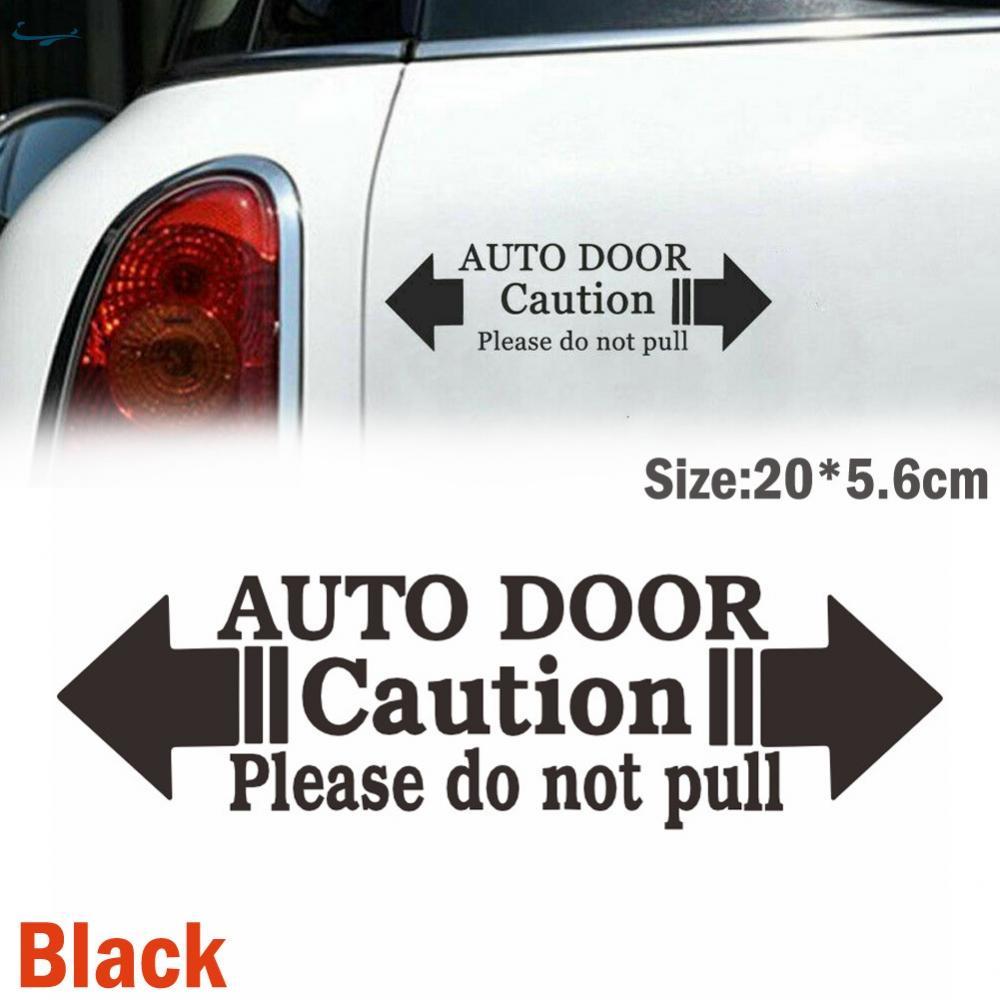 【POWE】Enhance Your Vehicle's Style with Auto Door Caution Sticker Clear Transfer Tape