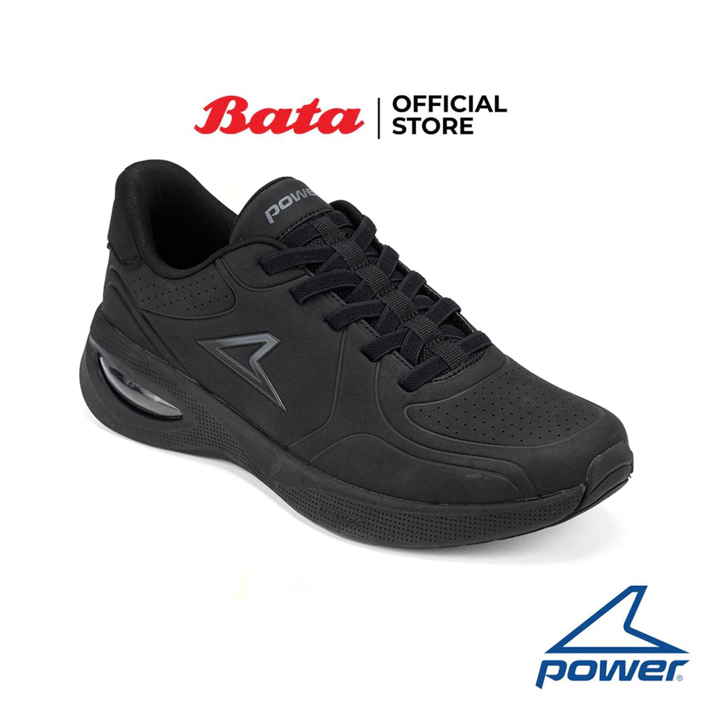 Bata บาจา Power รองเท้าสนีคเกอร์แบบผูกเชือก สำหรับผู้ชาย รุ่น FIZZ 300 สีดำ 8286182 สีขาว 8281182
