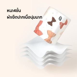 กระดาษทิชชู่ 4 ชั้น Botare สำหรับใช้ในครัวเรือน 280 แผ่น 20 ห่อ ราคา ถูกที่สุด ดีลบีเคเค แกลเลอรีภาพที่ 2