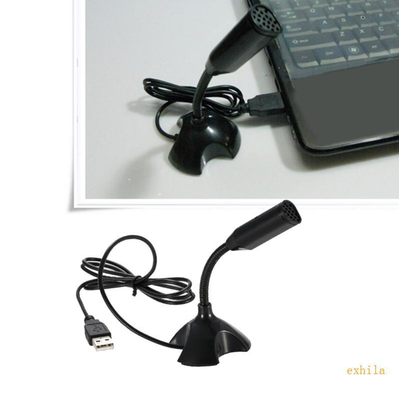 Exhila Professional ไมโครโฟนคอมพิวเตอร์ USB Clear Auditory สําหรับการประชุมออนไลน์ PC Mic