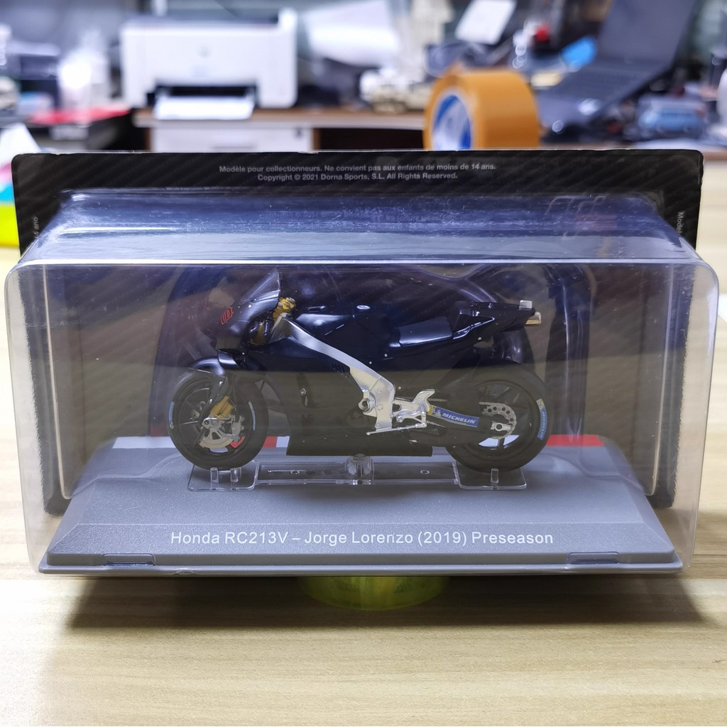 Ixo 1: 18 MotoGP 2019 Honda RC213V Jorge Lorenzo Honda รถจักรยานยนต์