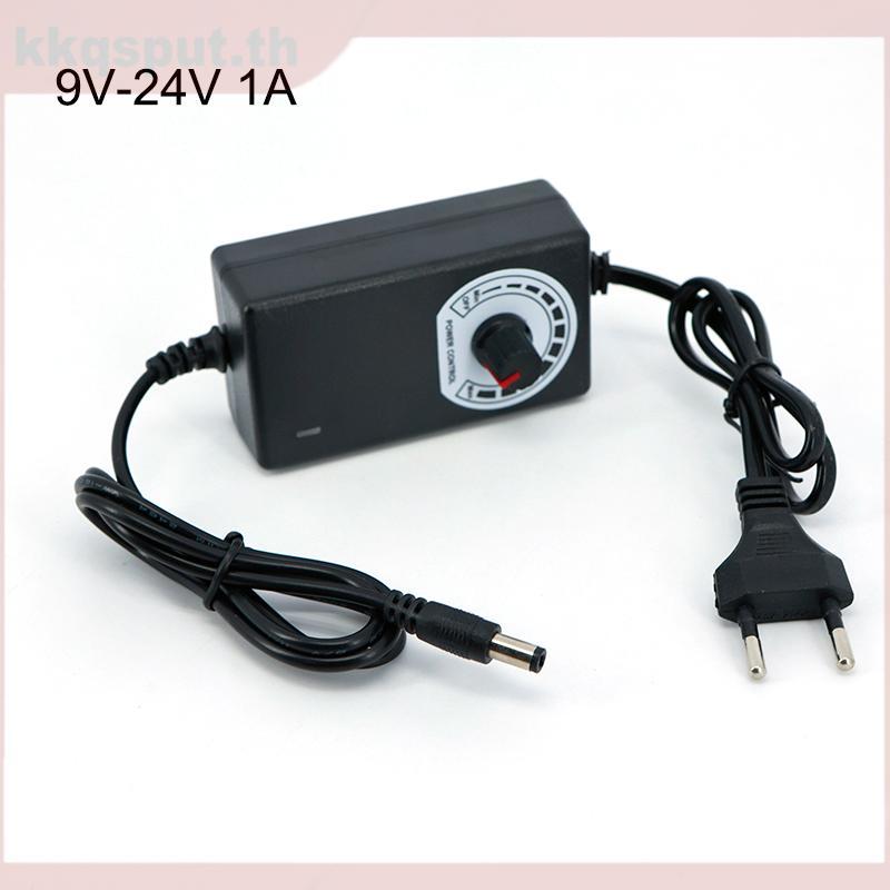 ปรับ Universal AC 220V To dc 9v 24V อะแดปเตอร์ Charger 9 V-24 V 10V 12V 10V 21V 15V 18V 1A 1000ma อะ