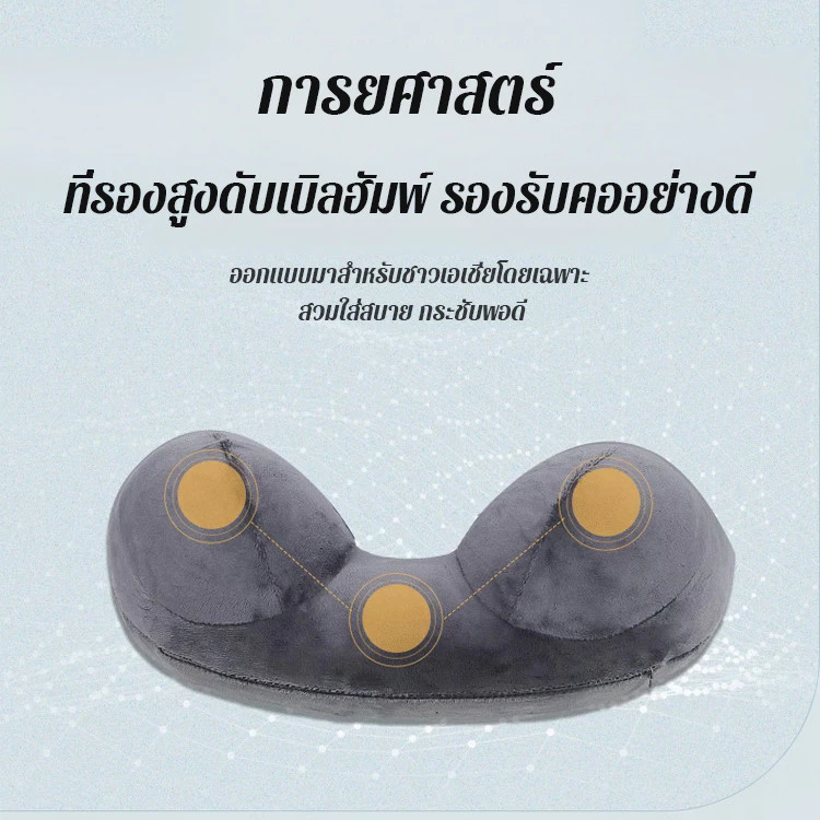 หมอนรองคอเป่าลมแบบพกพา ถอดซักได้ thumbnail 5
