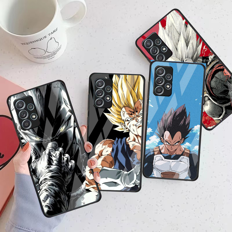 Dragon Ball Z vegeta 08 แก้วสําหรับ Samsung Galaxy A16 A15 A25 A35 A55 A53 A54 A34 A14 A32 A52 4G 5G