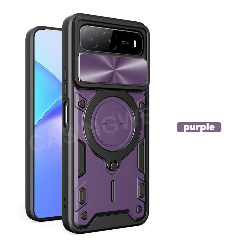 เคสโทรศัพท์สําหรับInfinix HOT 60i 5G Hot 60i 60 Pro + 4G 5G 2025 Armorแหวนขาตั้งสไลด์หน้าต่างเคสโทรศัพท์ป้องกันกันกระแทกปกหลัง - รูปที่ 7