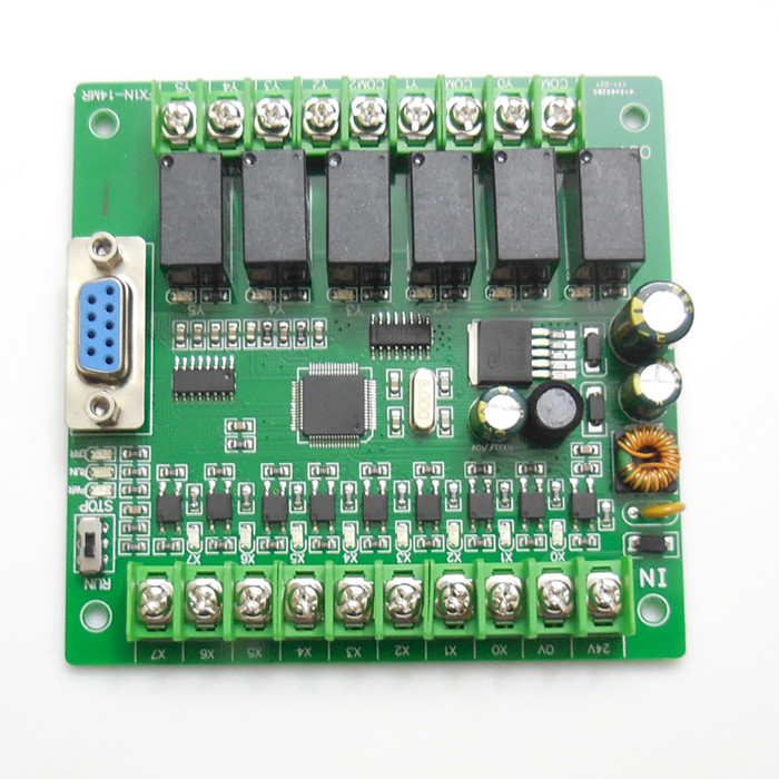 Plc บอร์ดควบคุมอุตสาหกรรม FX1N-14MR/14MT บอร์ดเดี่ยว Simple Programmable Miniature plc Controller สิ