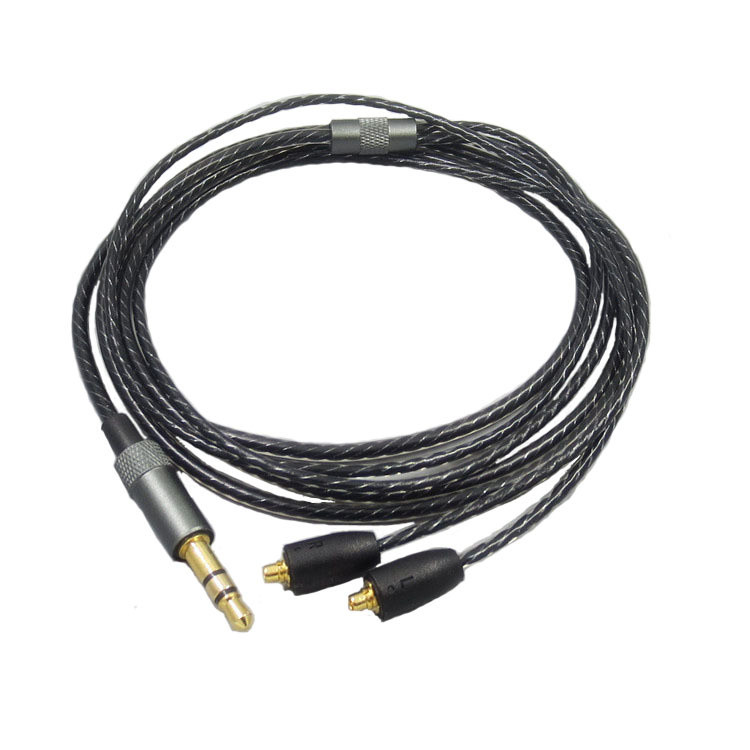 สายหูฟัง MMCX 1.2 ม. เหมาะสําหรับ Shure SE215 SE425 SE535 46 UE900 สายสัญญาณเสียง