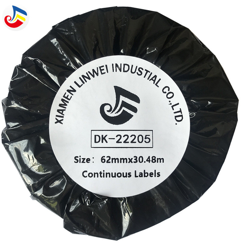 Brother QL-800 810W 700 720 ริบบิ้นเครื่องฉลาก DK-22205 กระดาษฉลาก กว้าง 62 มม.