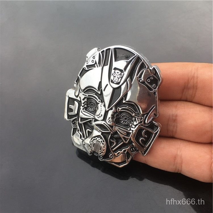 Autobot Bumblebee Autobot โลหะบริสุทธิ์โลโก้รถสติกเกอร์ 3D Transformers ดัดแปลงสติกเกอร์รถโลโก้